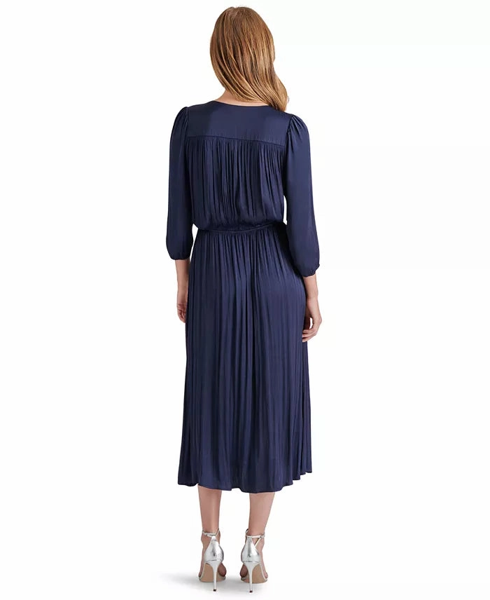 Arlene Dress in Marine Polished Look Timeless Fit Look