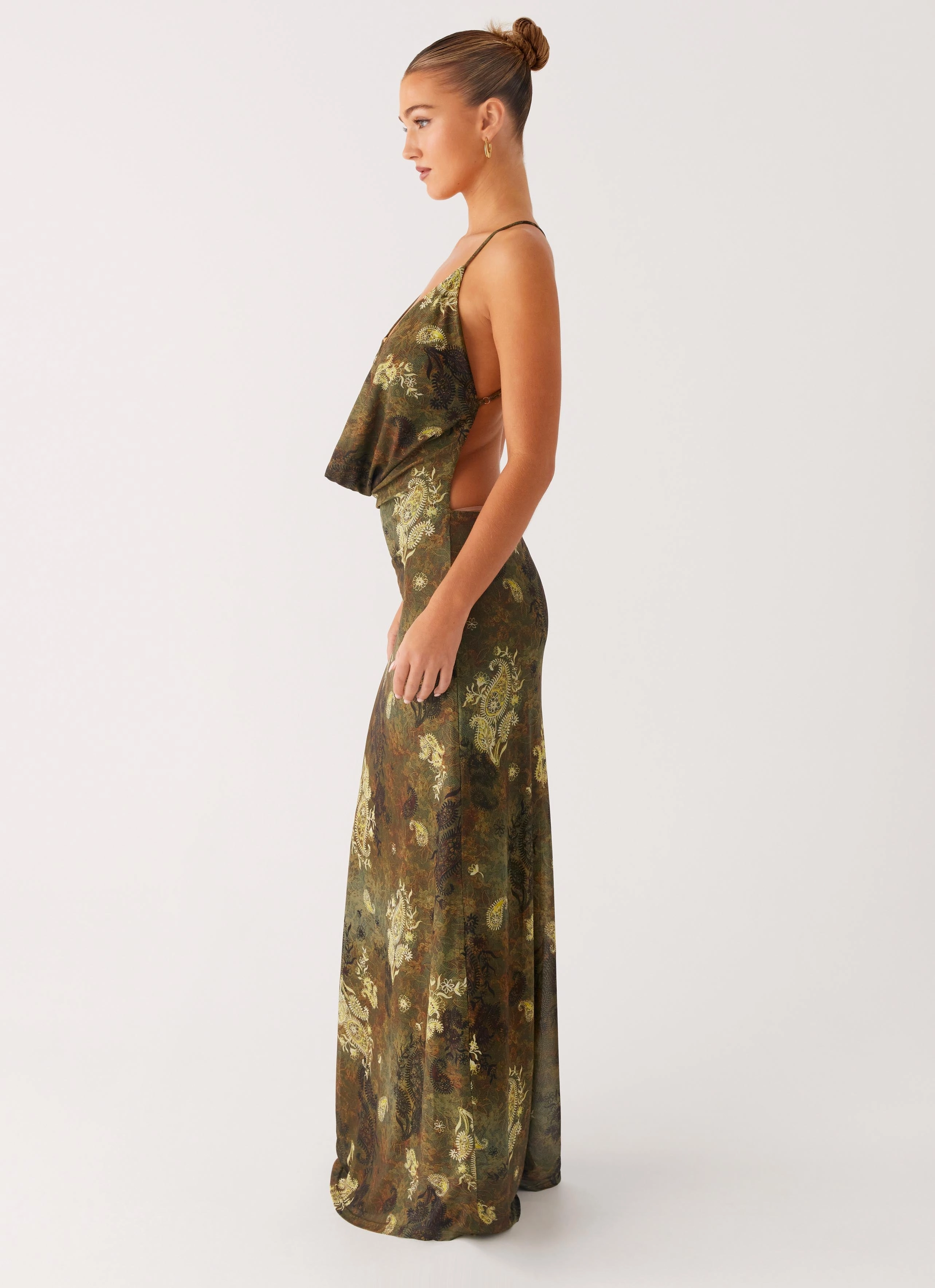 Star Fields Maxi Dress - Cyber Floral All Timewear Cozy Vibe
