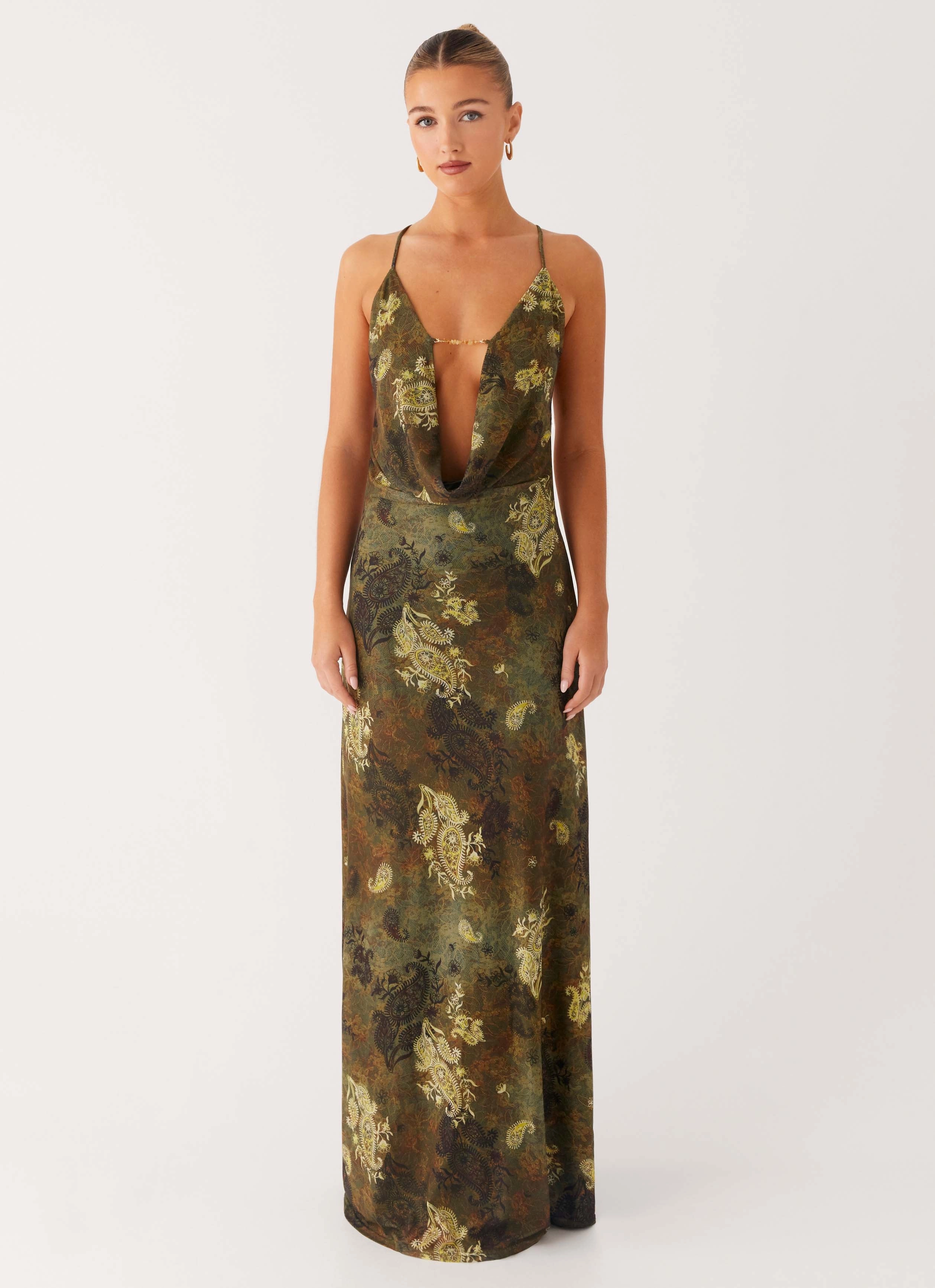 Relaxed outdoor dress Star Fields Maxi Dress - Cyber Floral