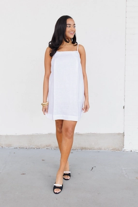 Feminine Line ANDIE LINEN MINI DRESS