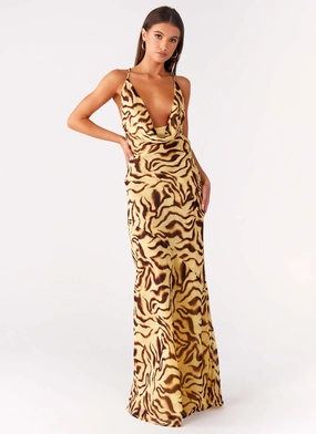 Vibrant Movement Viva Lune Maxi Dress - Laguna Print