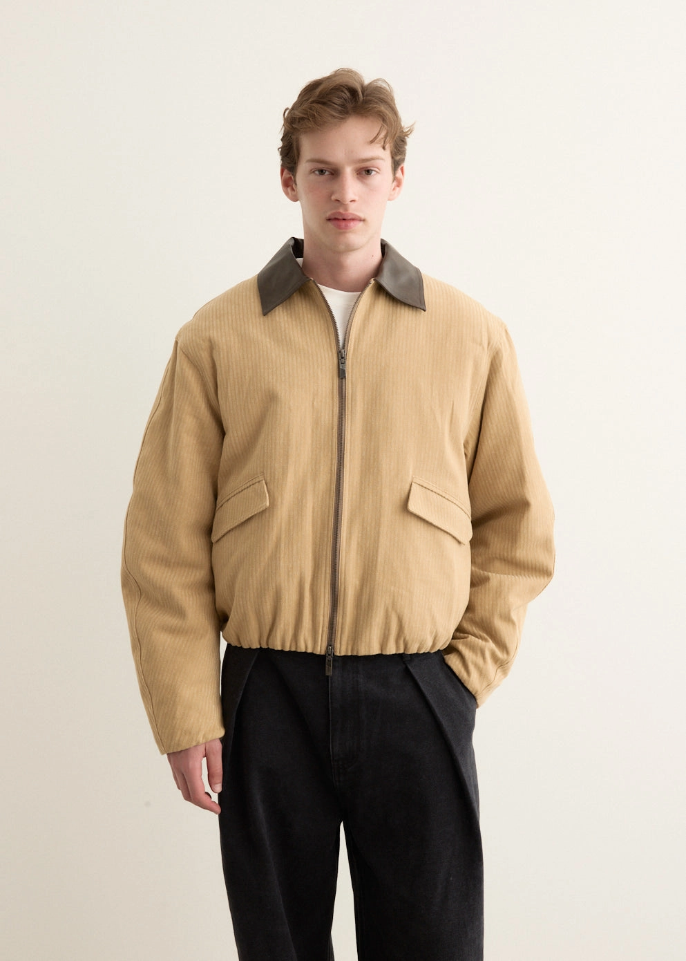 Volume Silhouette Zip Jacket Comfy Essentials Windproof Insulated Coat