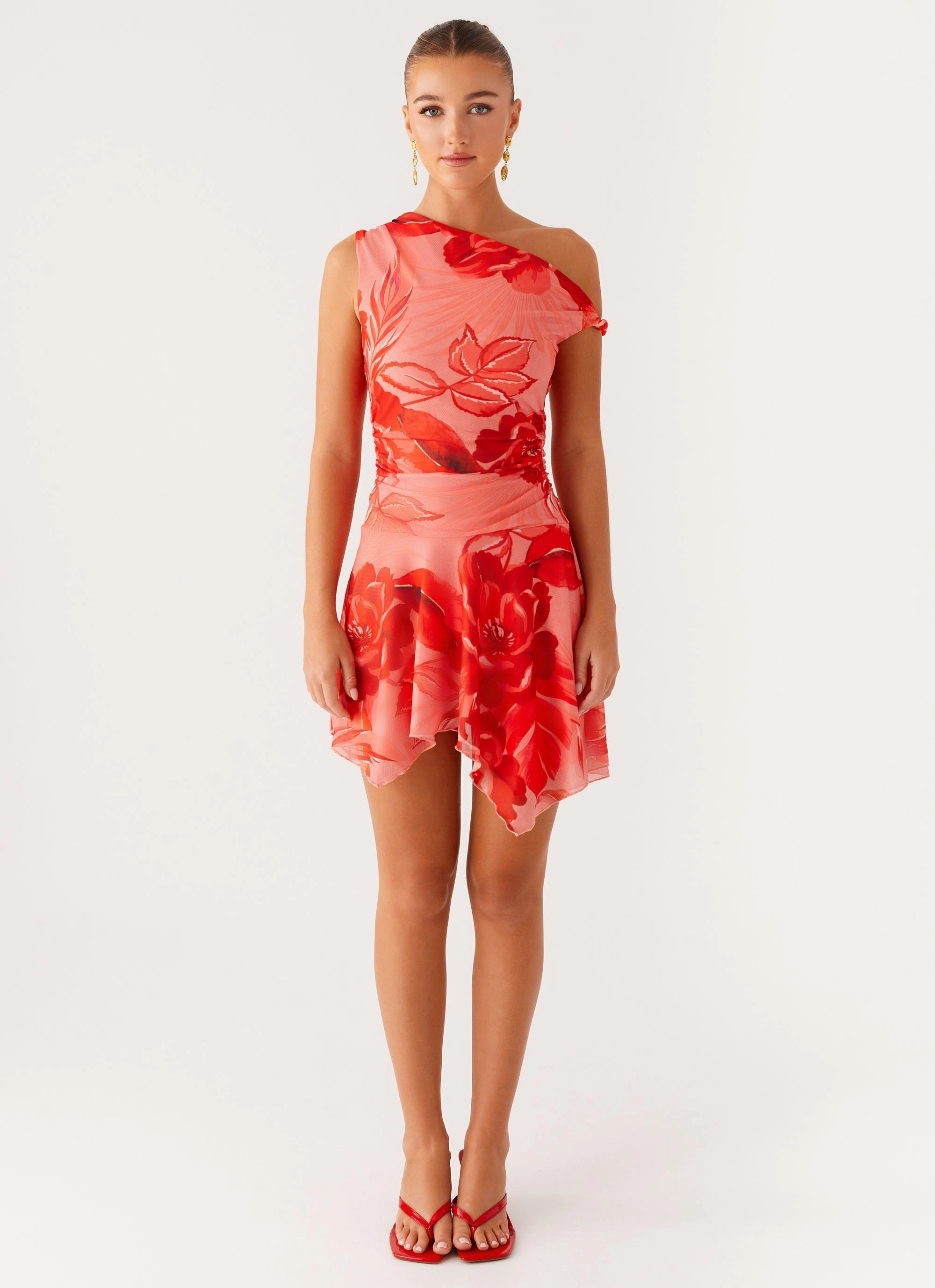 Cute Glow Kind Glow Wade Mini Dress - Sicily Sunsets Print