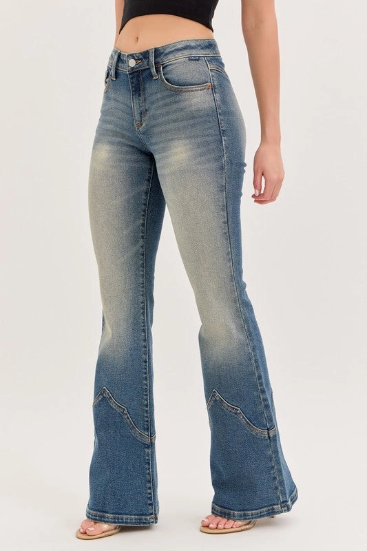 Modern Spring Mood Urban Explorer Trend Setter Kayla Mid Rise Western Super Flare