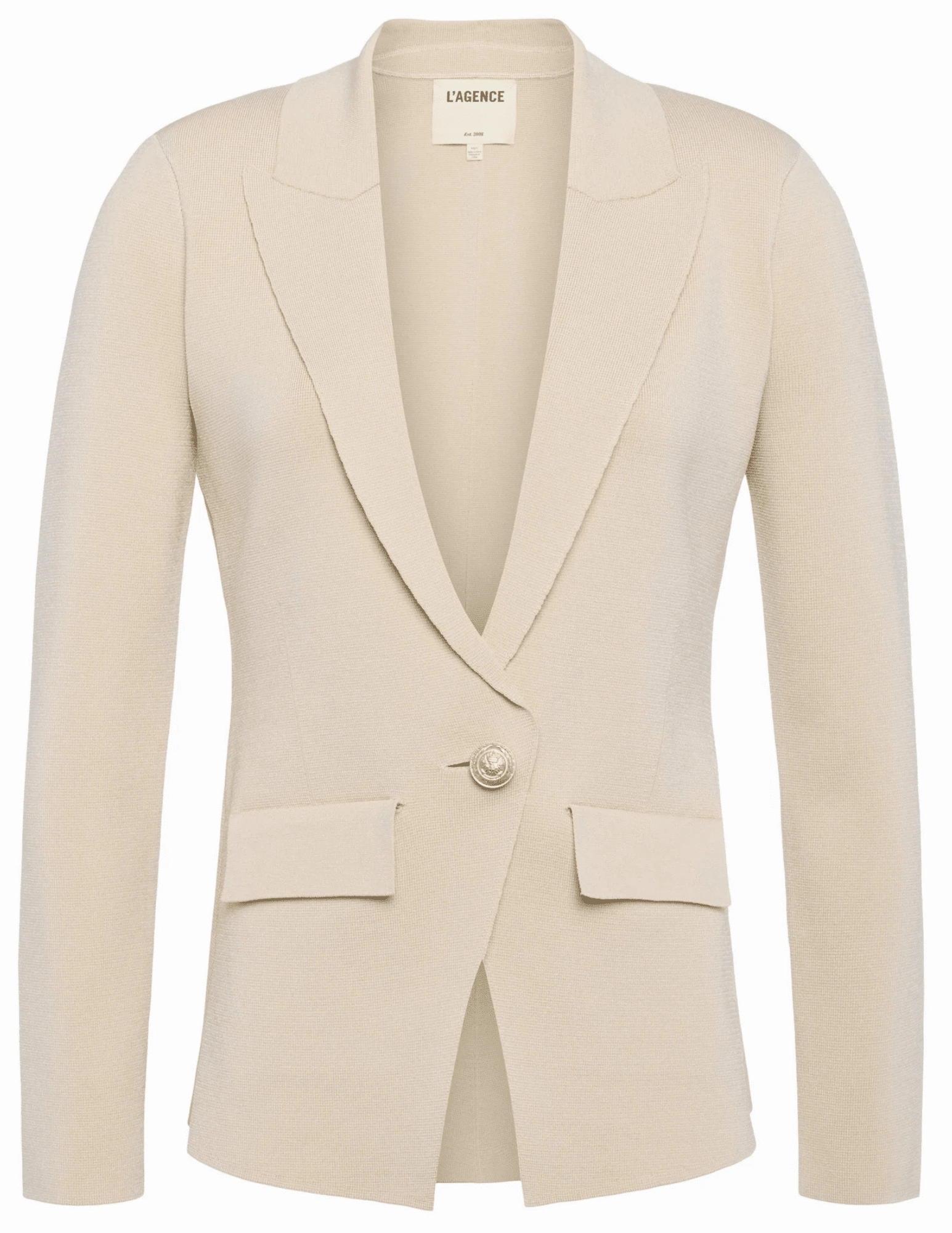 L'Agence Chamberlain Knit Blazer Layering Fashion Snuggle Wear