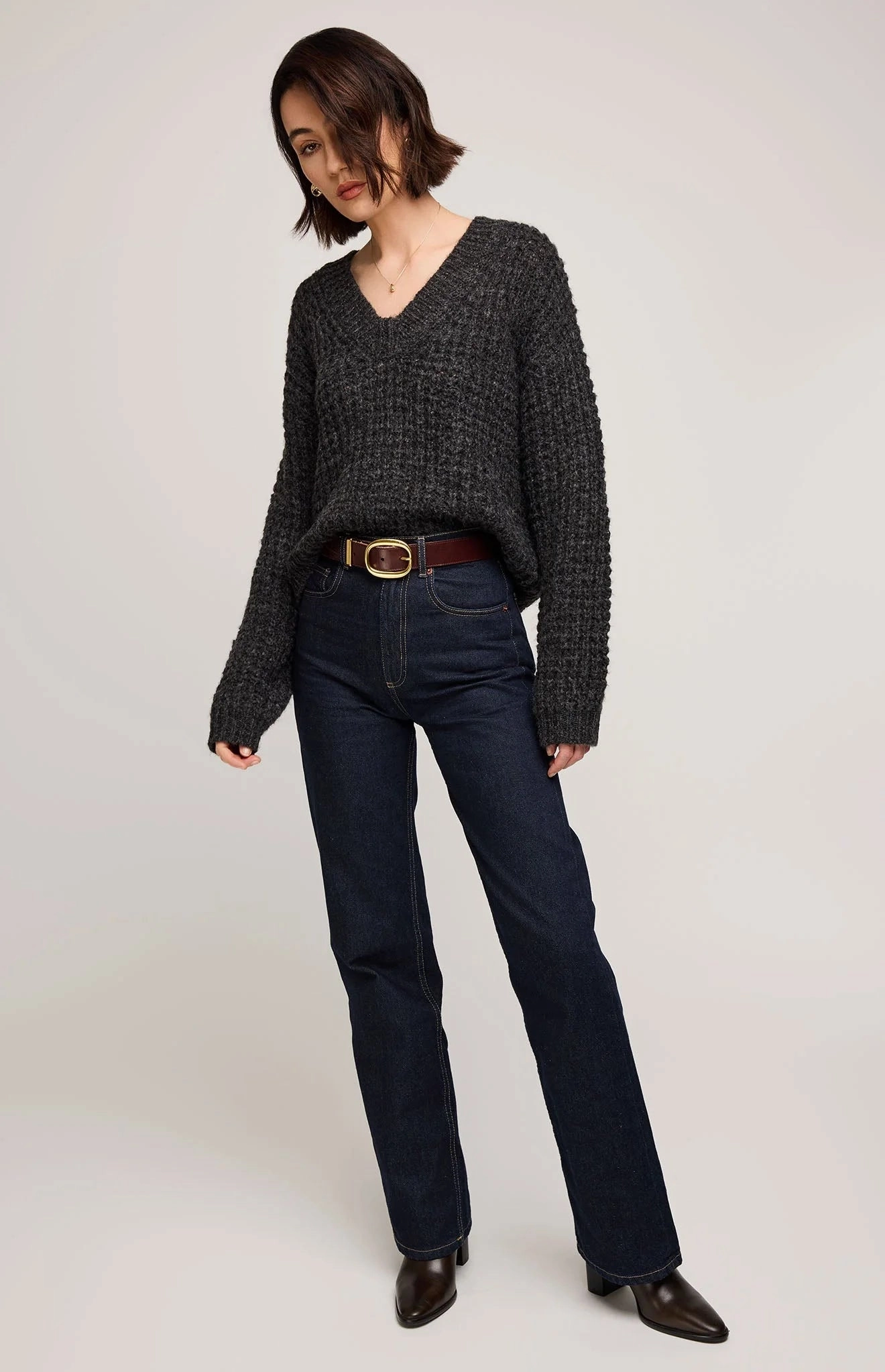 Willow V-Neck Sweater Breathable Layer