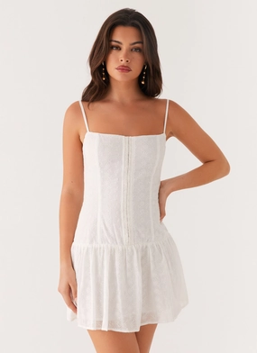 Palm Springs Mini Dress - White Everyday Style