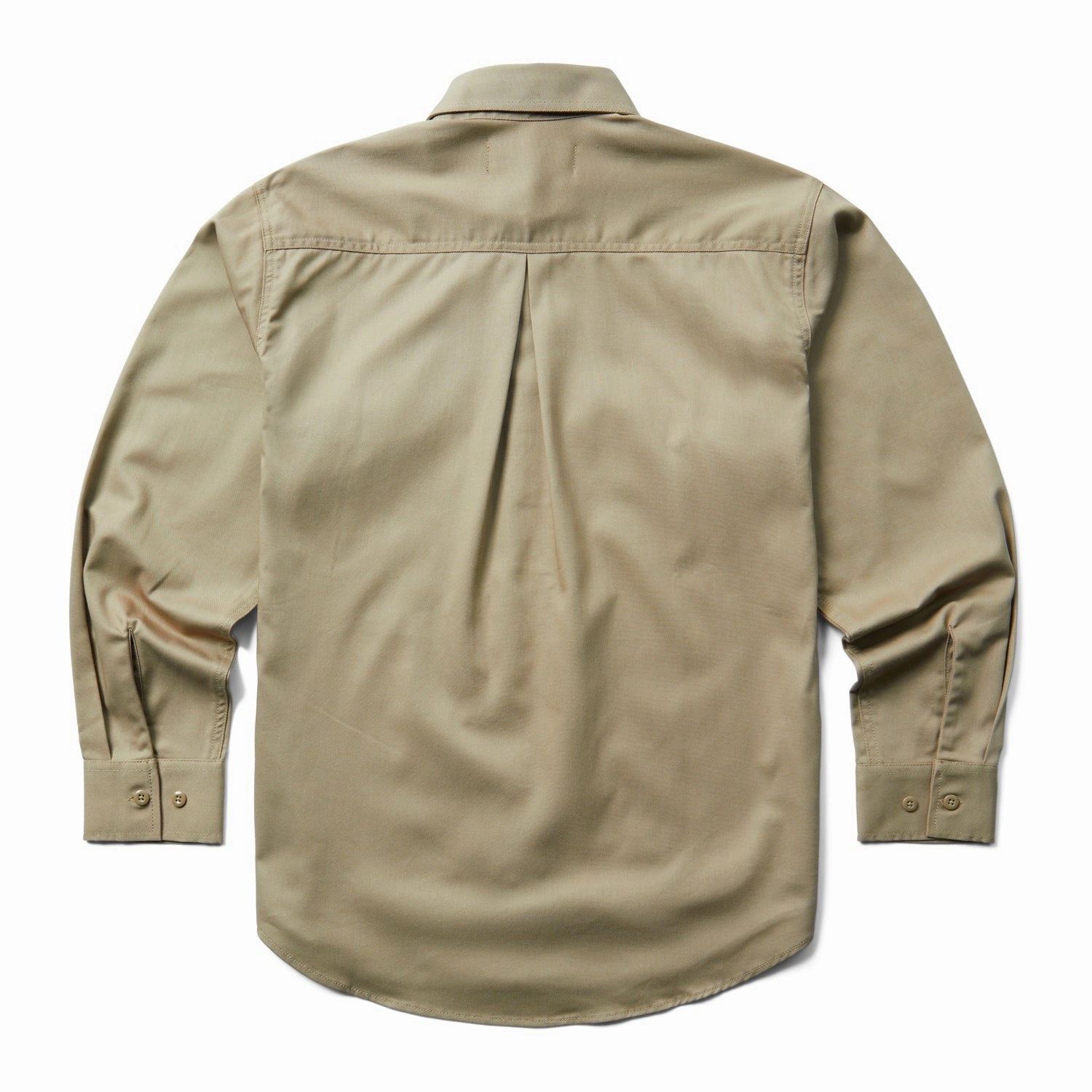 Winter Layering Wolverine Mens FR Twill Khaki Cotton Blend L/S Shirt