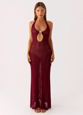 Floor-Length Street Vibe Moon Tide Maxi Dress - Violetta