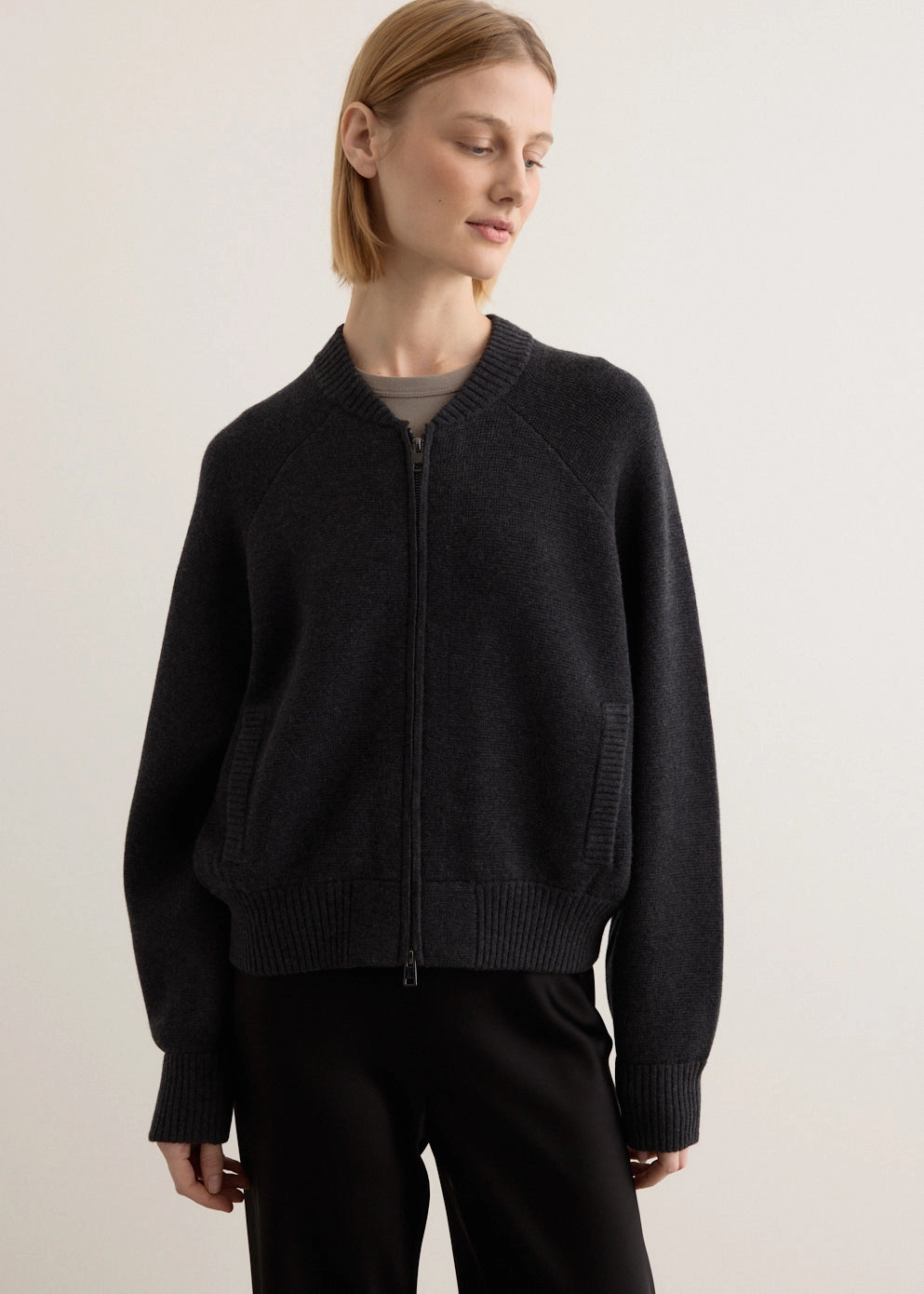 Thermal Regulation Layer Herman Knitted Bomber