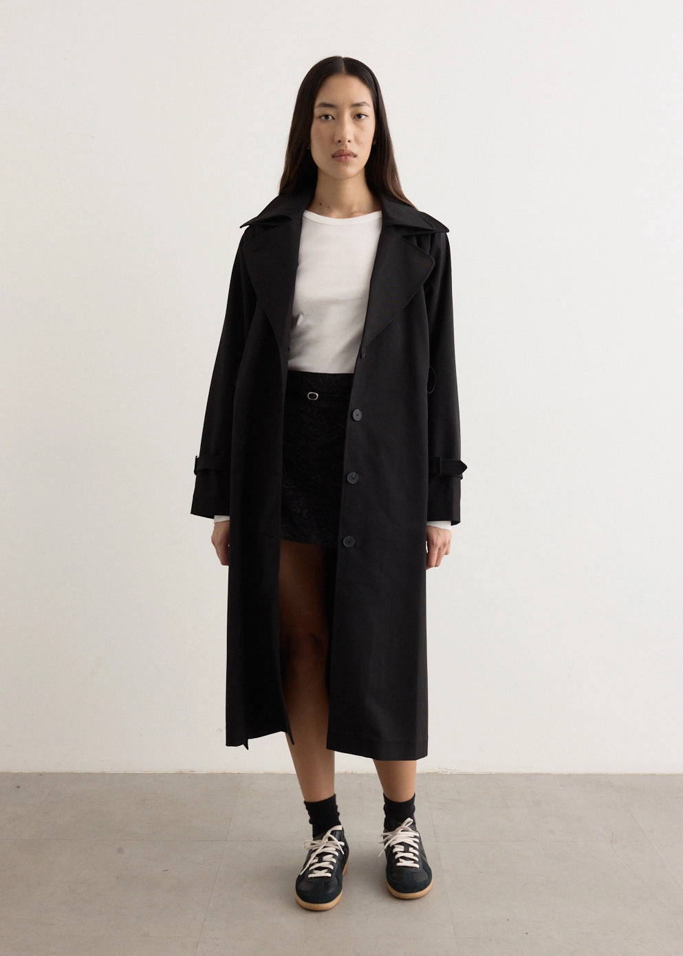 Wanderer Trench Coat Tear Resistant Fabric Blends