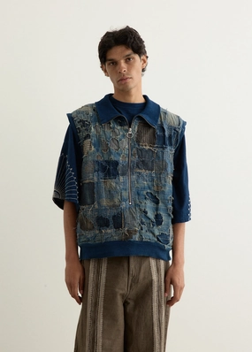 BORO x IDG SWT Half ZIP Vest Casual Staple