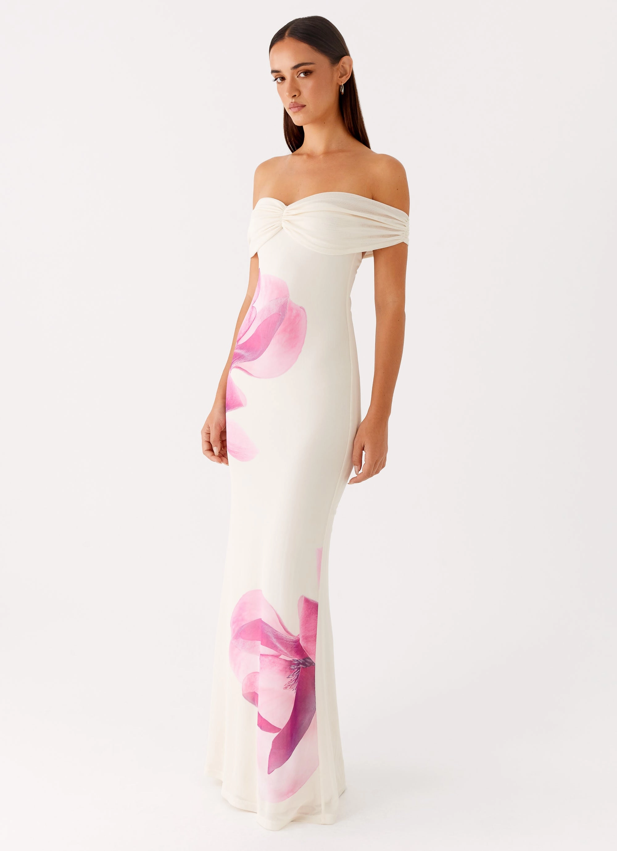 Classic Touch Madeira Maxi Dress - Ivory
