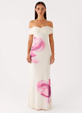 Madeira Maxi Dress - Ivory Eye Appeal