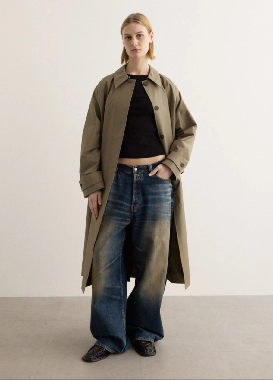 Holin Everyday Mac Coat Quilted Stitching