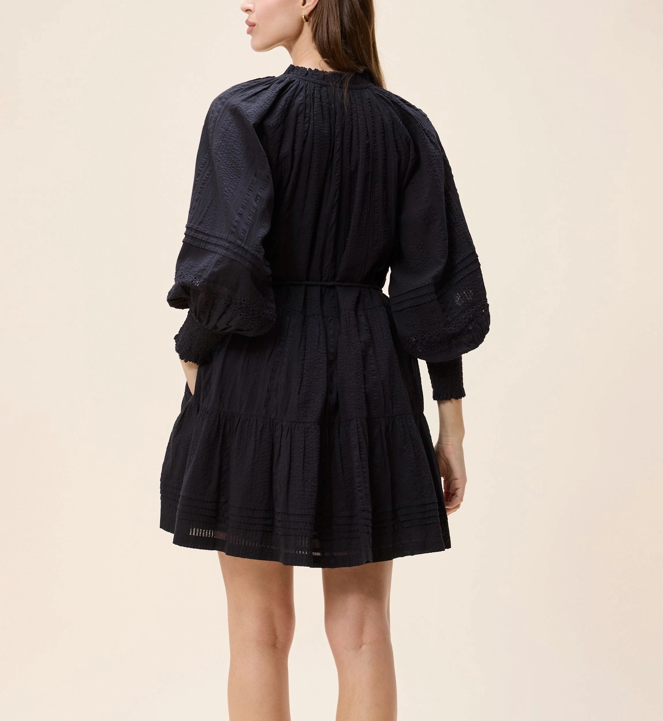 Meadow Mini Dress | Black Earth-Tone