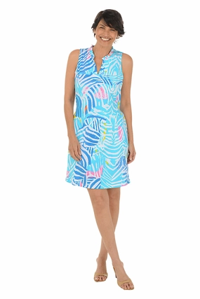 Wendy Ruffle Neck Sleeveless Dress Midnight Mood