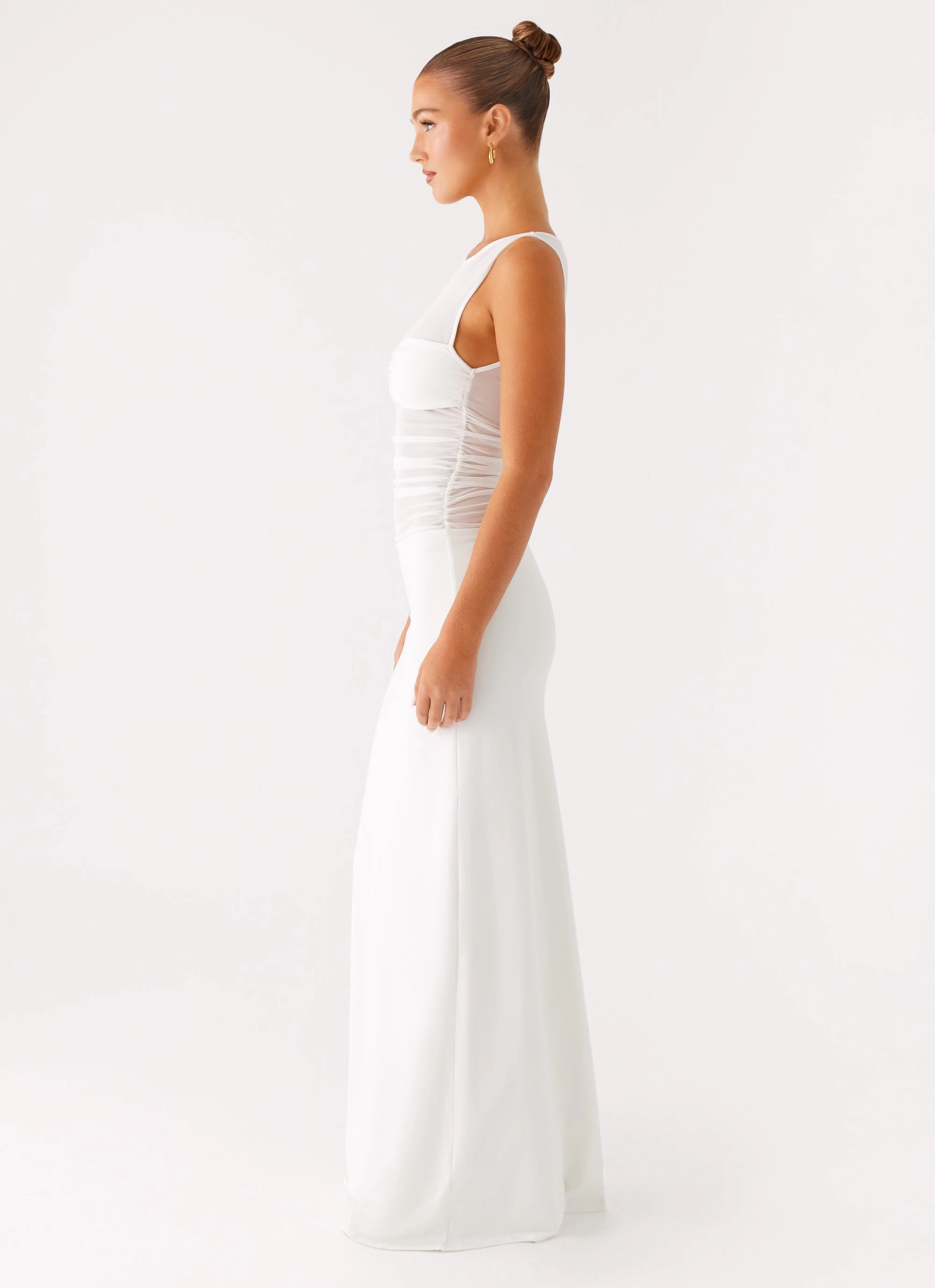 Wesley Maxi Dress - Ivory Vintage-Inspired Formal Choice
