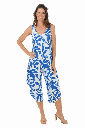 Flower Petals Sleeveless Jumpsuit Event Ready