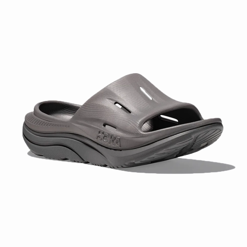 Slip Resistant Traction Men's Ora Recovery Slide 3 Grey
