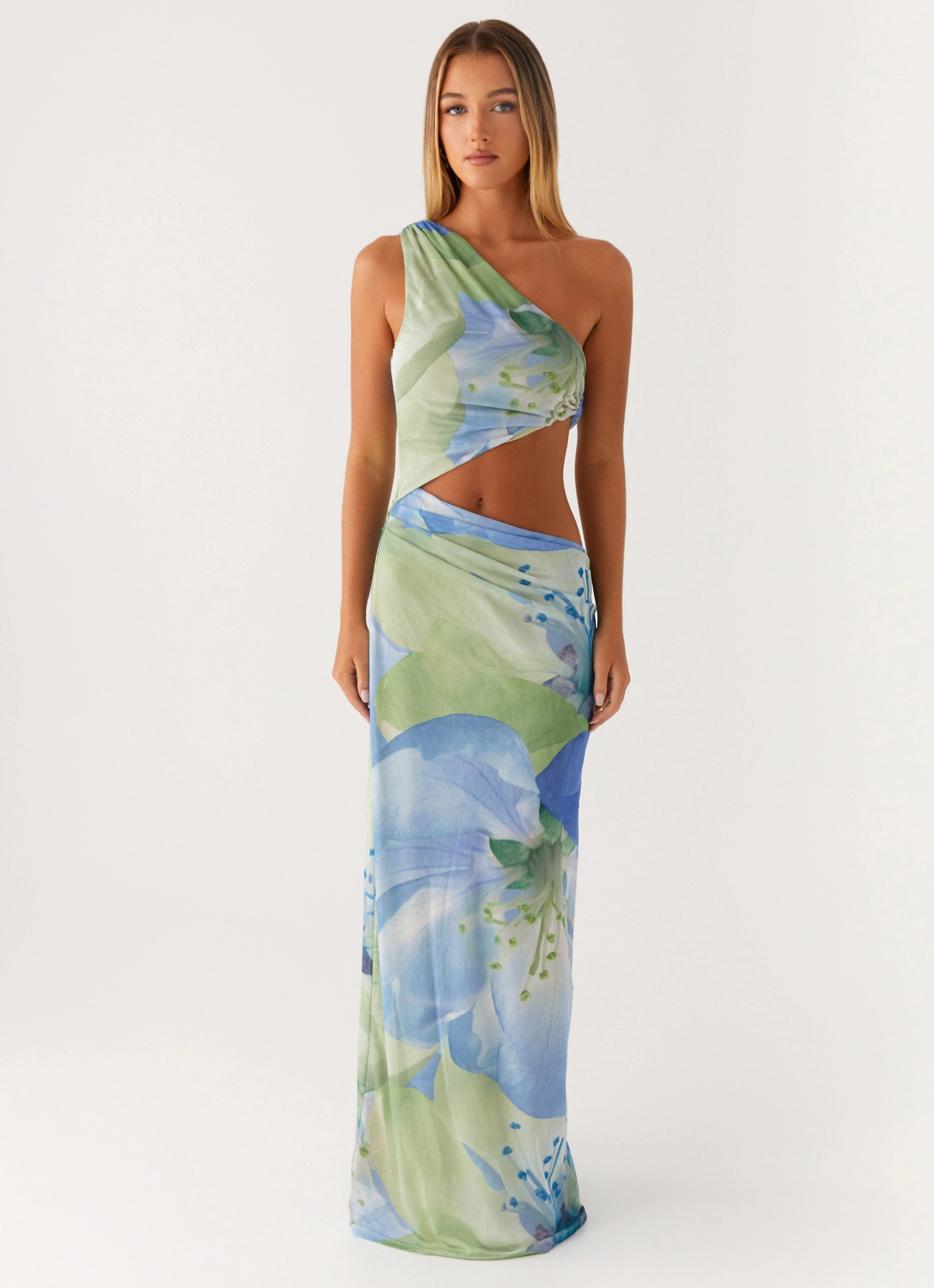 Soft Feel Everyday Wear Wilder Maxi Dress - Flower Print