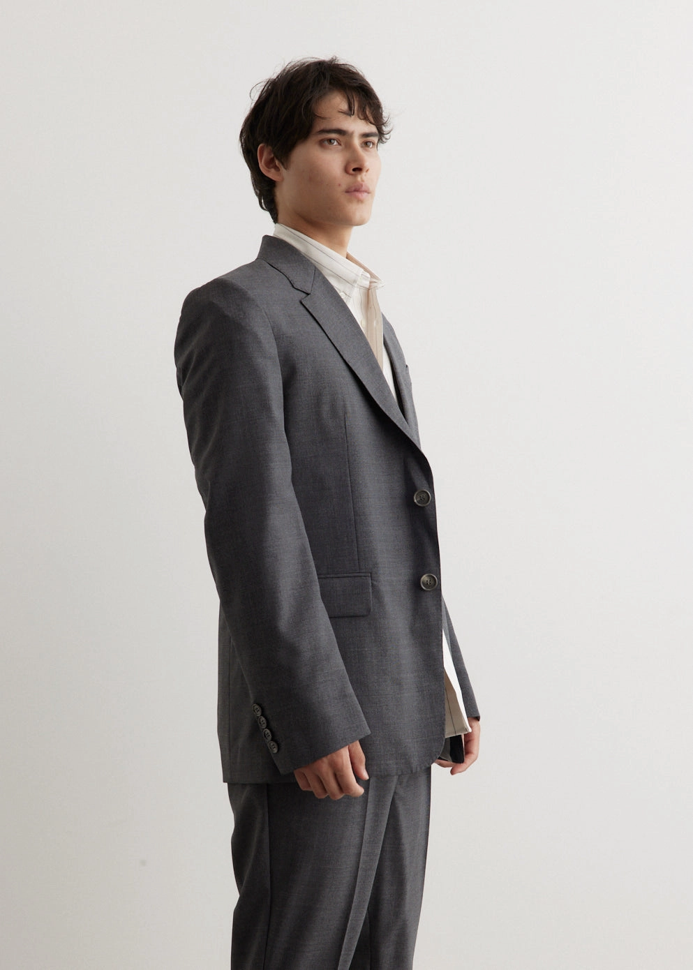 Balanced Insulation Abrasion Resistant Edging Two Buttons Jacket