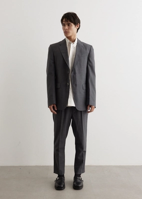 Two Buttons Jacket Flat Lock Stitching