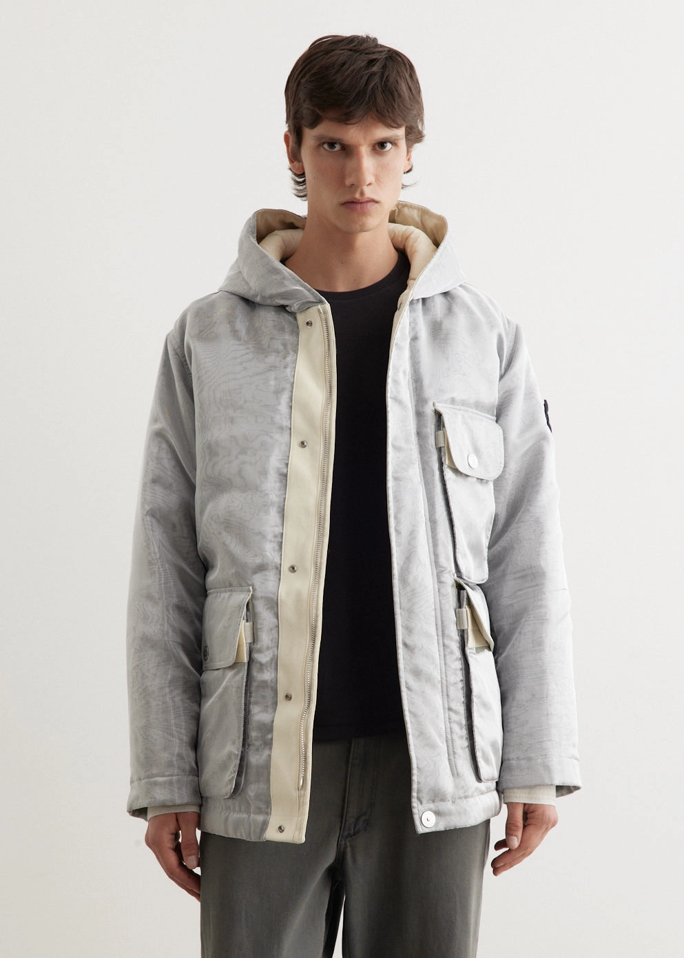 Nanometric Aluminium Down Jacket Layered Neckline OdorControlTreatment