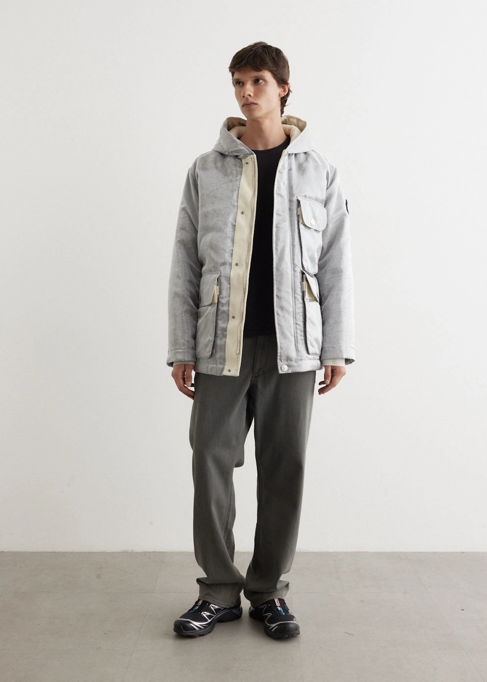 Water Repellent Fabric Nanometric Aluminium Down Jacket