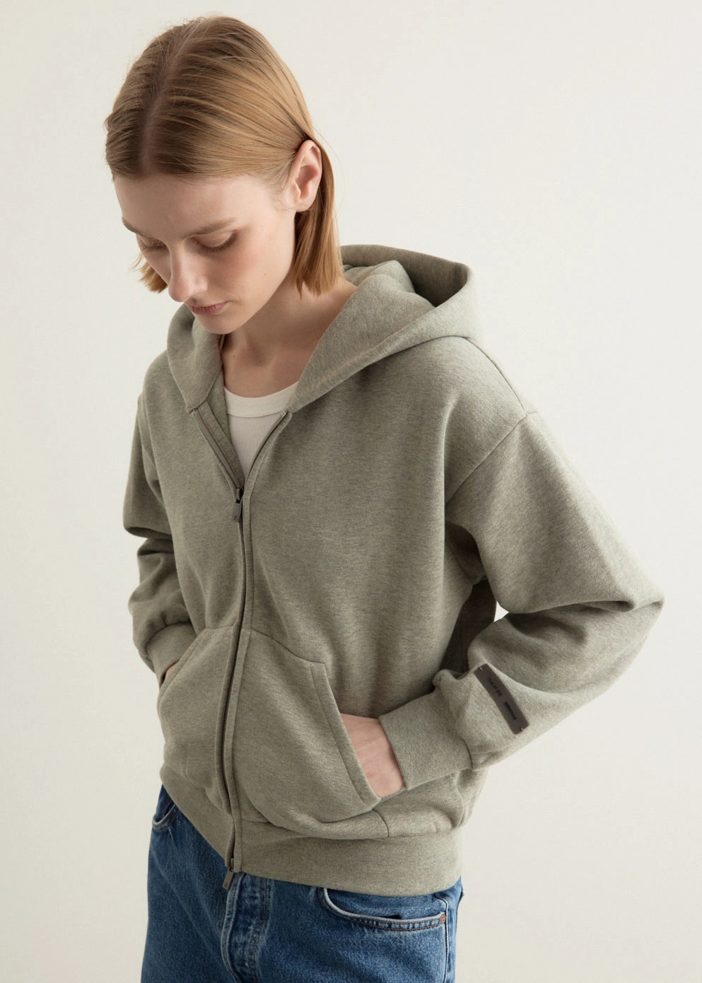 Women's Classic Fit Zip-Up Hoodie Fashion Event Flat Lock Stitching