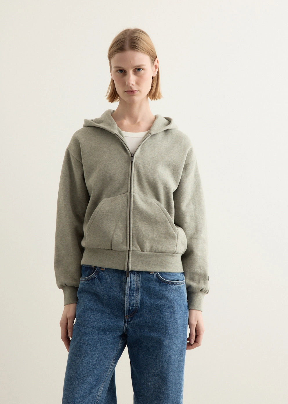 Easy Care Material Recycled Material Blend Women's Classic Fit Zip-Up Hoodie