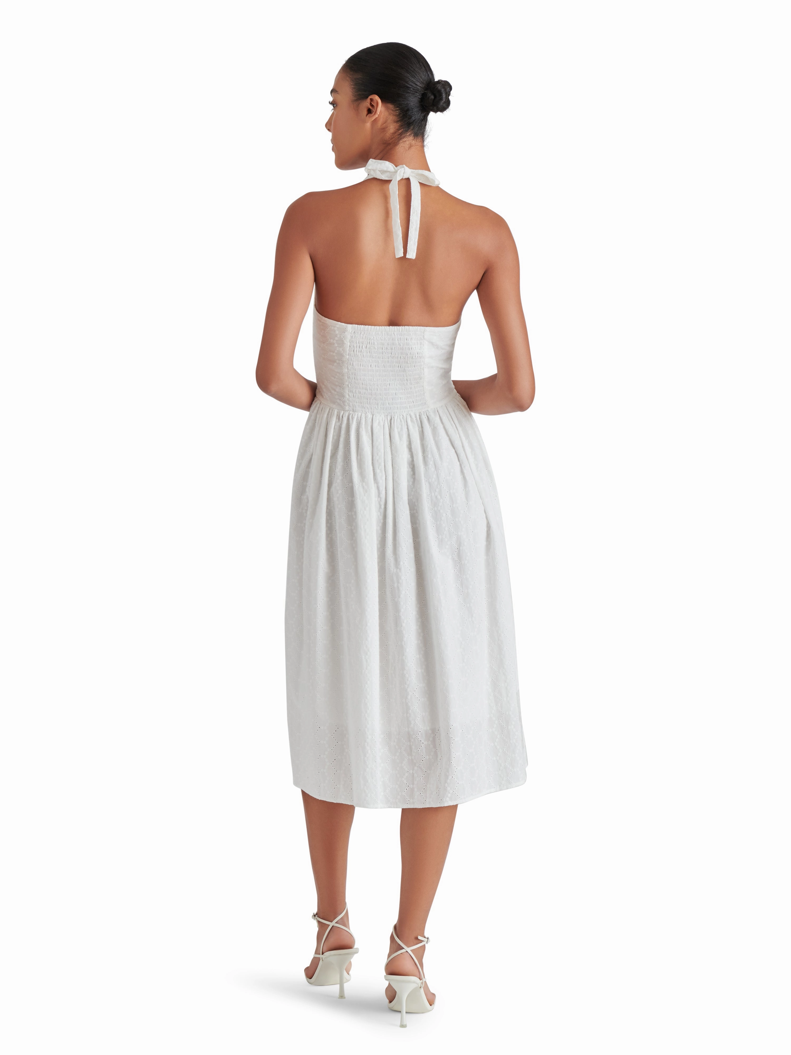 Smooth Feel Soft Curve Ressi Dress in White