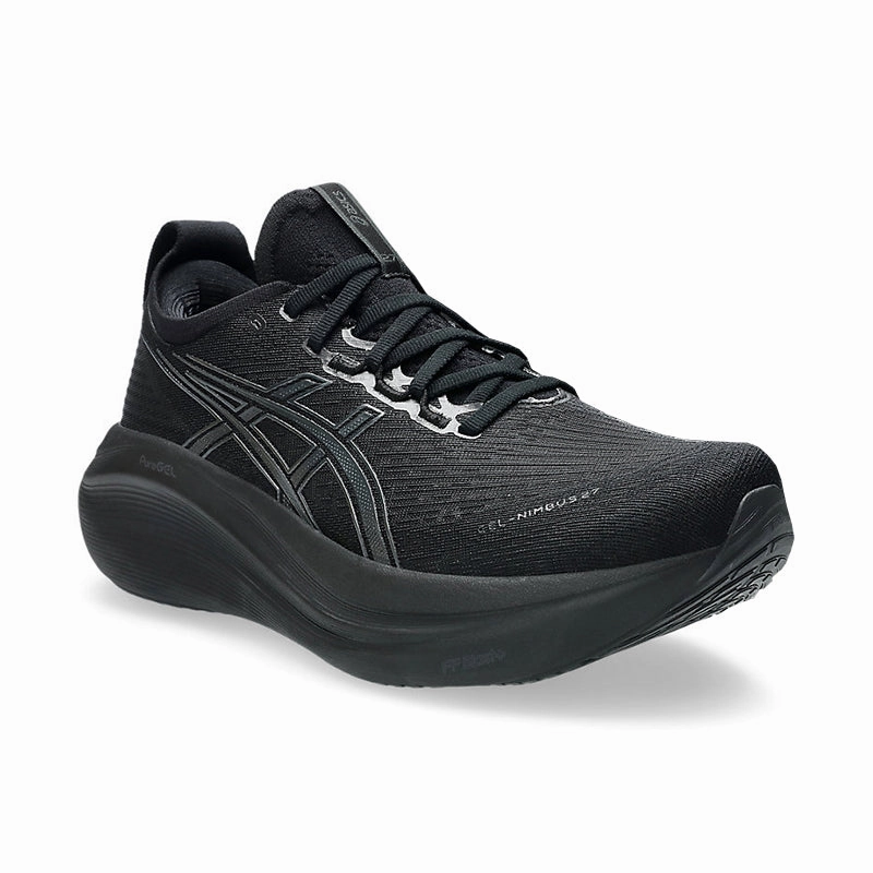 Workout clothes high - heeled running shoes Men's Gel-Nimbus 27 Black/Graphite Grey