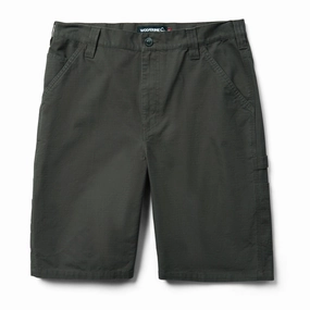 plain shorts Lightweight Flex Wolverine Mens Black Olive 100% Cotton Eaton 11in Ripstop Short