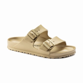 Women's Arizona EVA (NARROW) Metallic Gold Comfy Slides