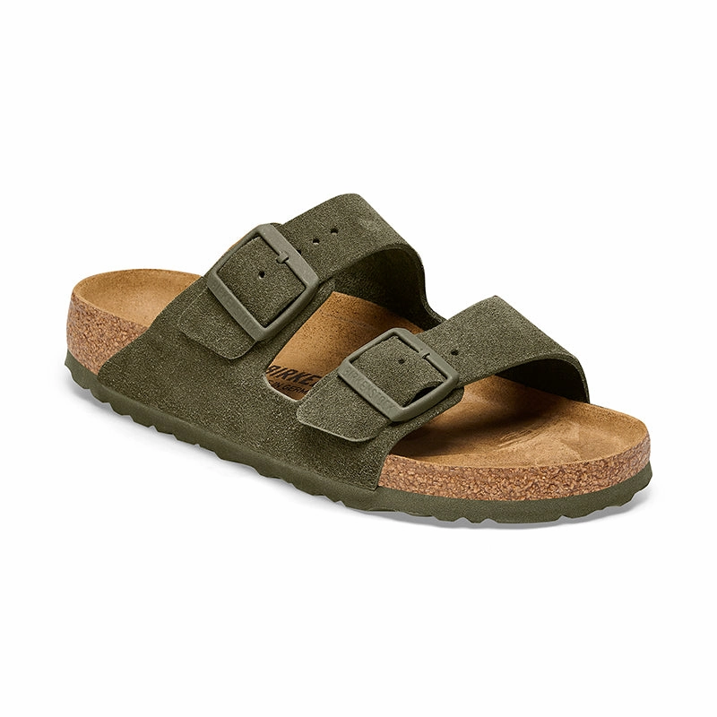 Premium Comfort Slides Quality Lifestyle Shoes Women's Arizona Narrow Thyme Suede