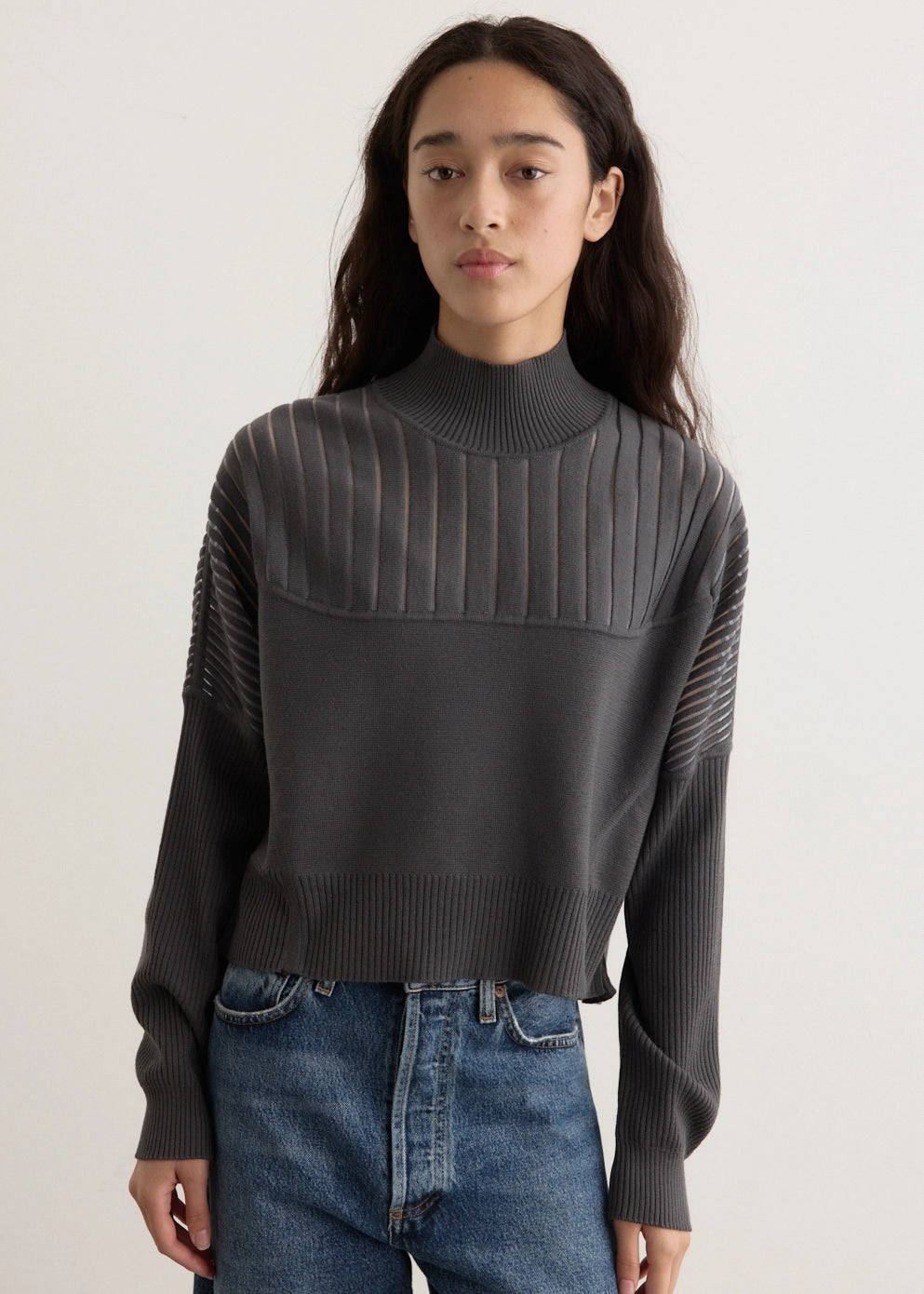 Women's ESC Knit Sweater Clean Silhouette Minimal Look