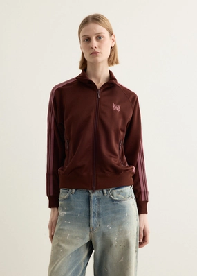 Women's Poly Smooth Track Jacket Foldable Design