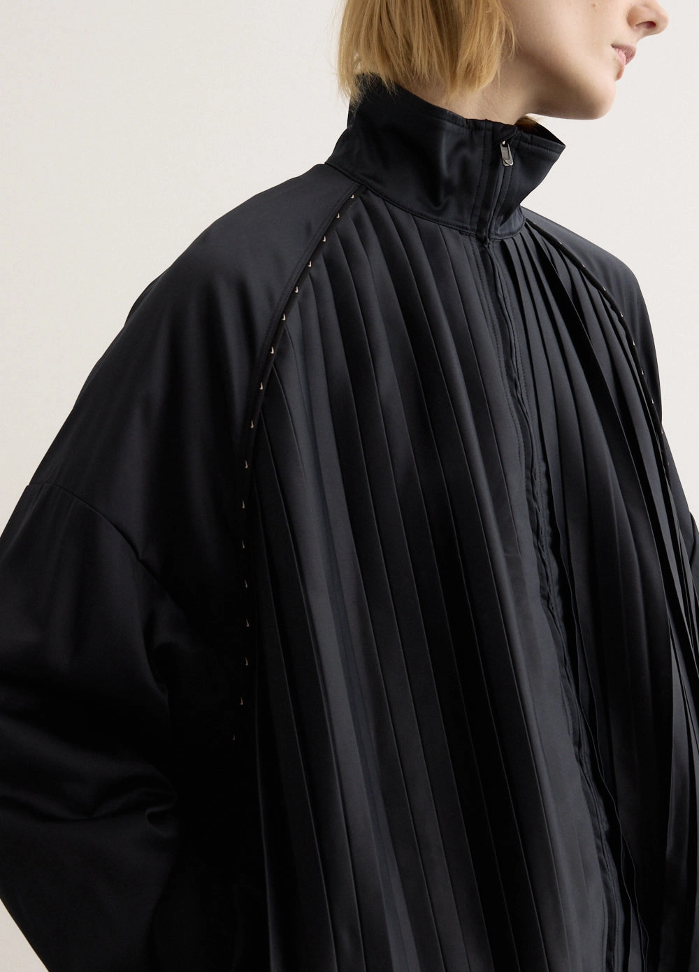 Women's Sportswear Collection Pleated Track Jacket SoftInnerLayer Water Repellent Finish