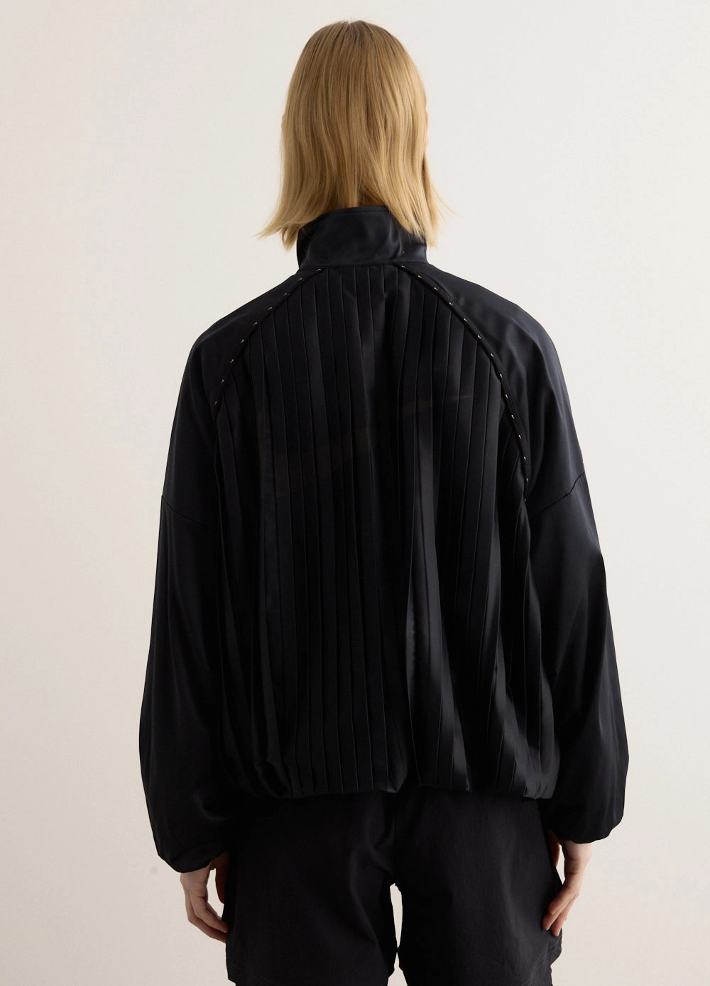 Women's Sportswear Collection Pleated Track Jacket Flexible Fit Engineering Reflective Bands