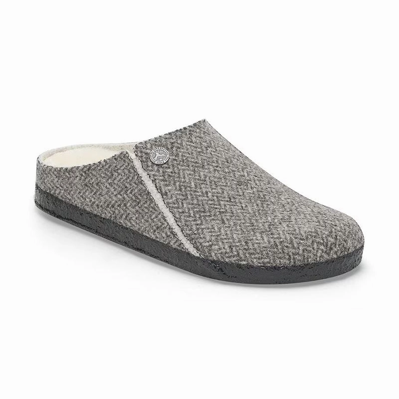 Easy To Clean Casual Style Shoes Women's Zermatt Shearling Narrow Herringbone Gray/Natural Wool