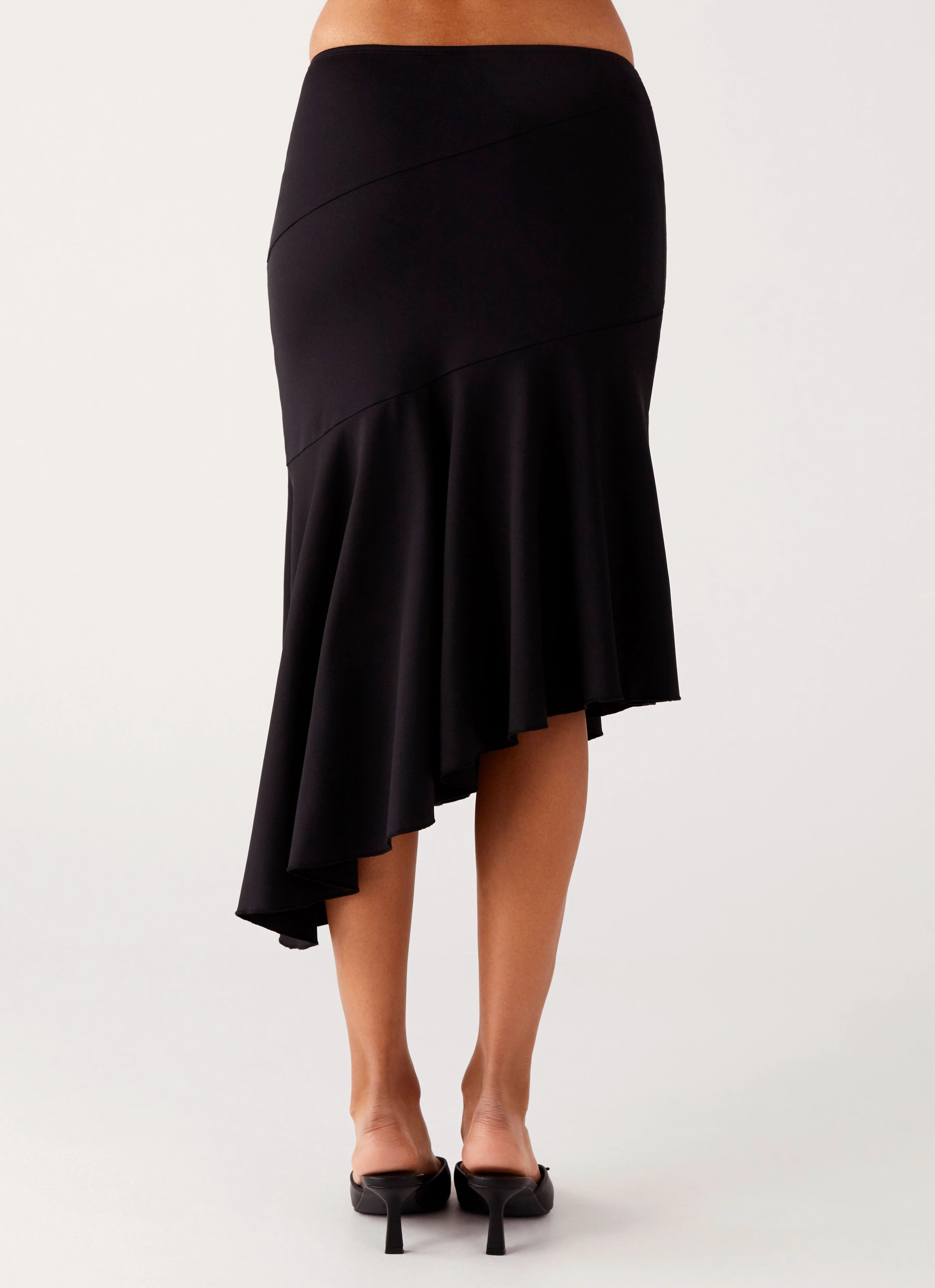 Wonderlust Midi Skirt - Black Earth Tones investment piece