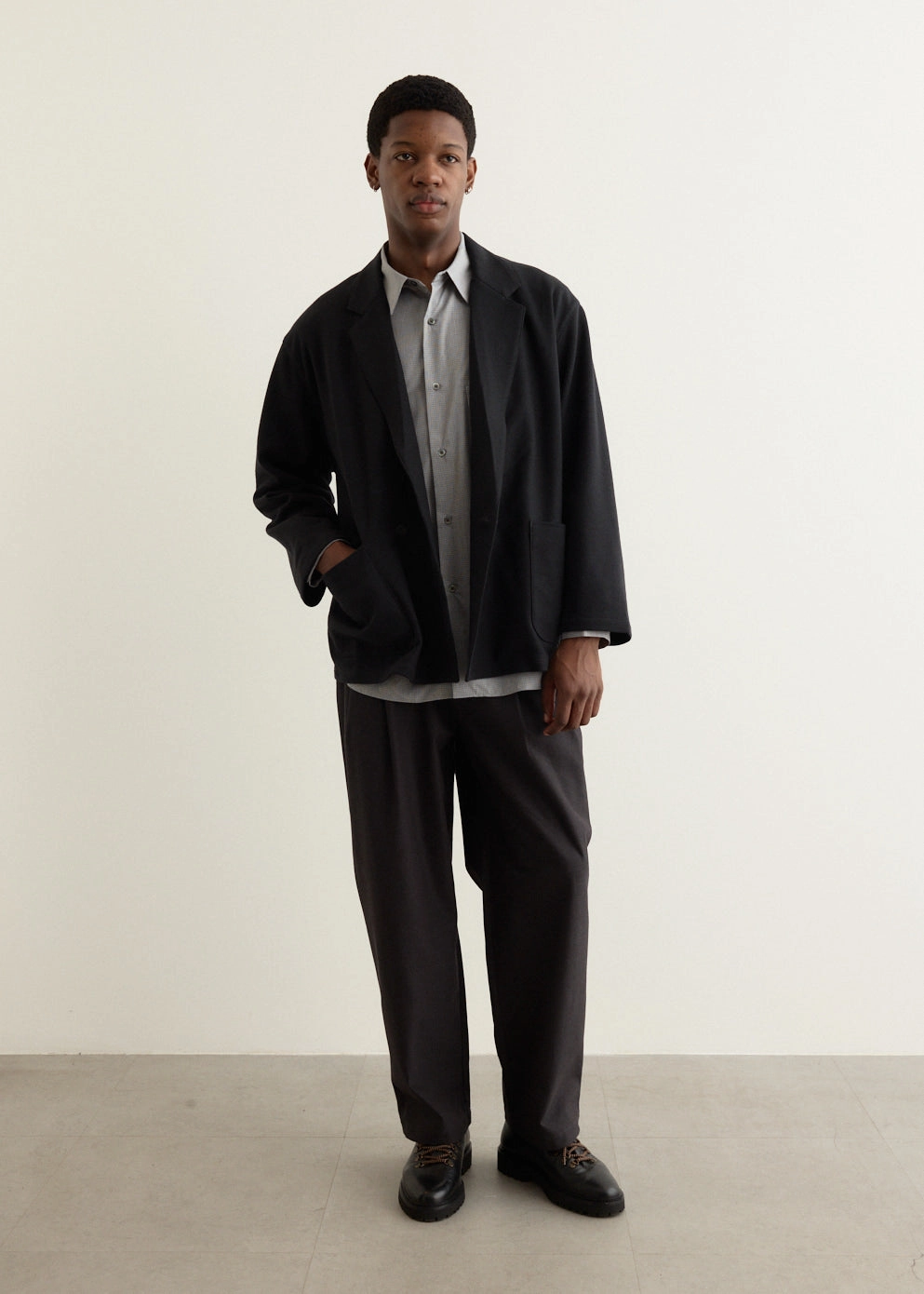 PerimeterStructuralBoning Wool Jersey Jacket