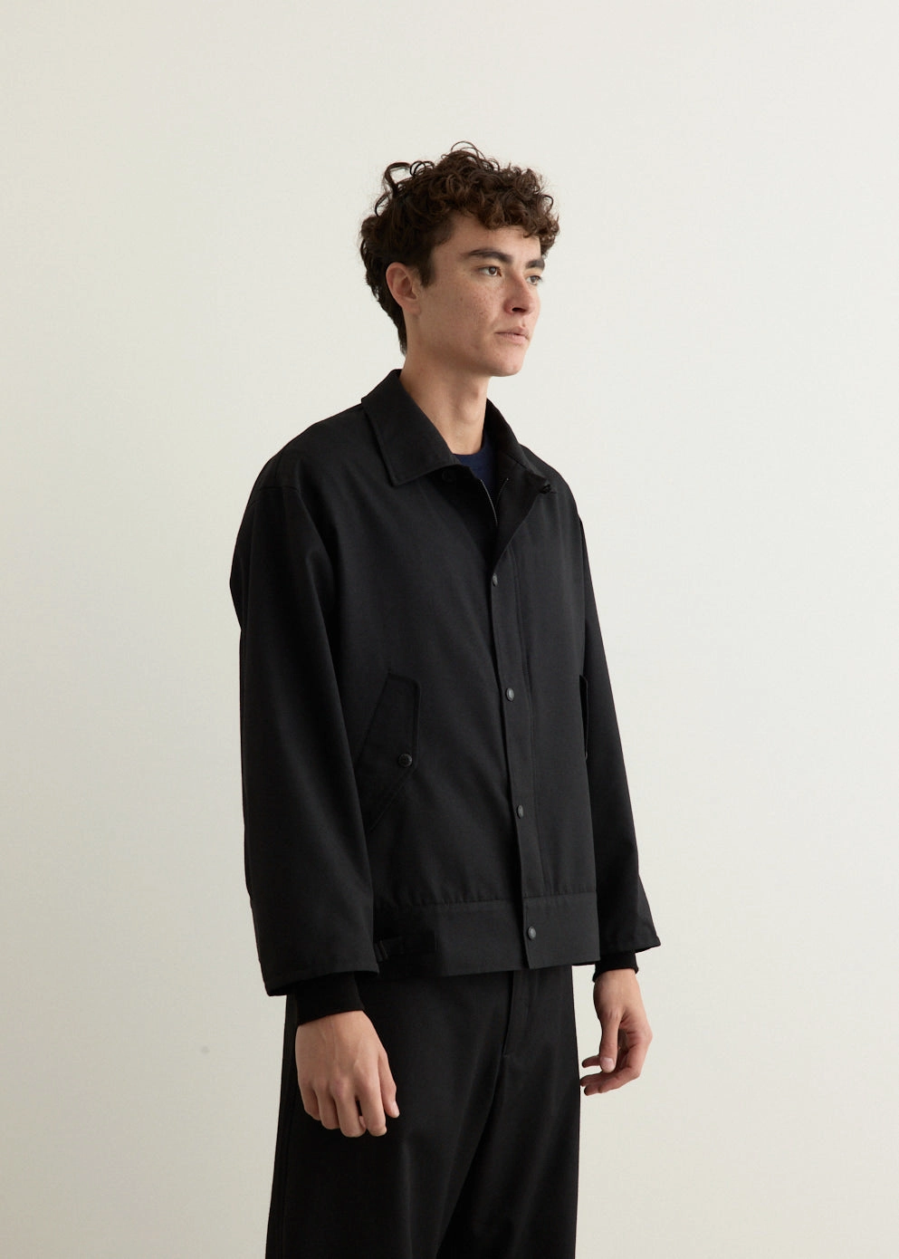 Wool Polyester Twill Jacket Headphone Hole