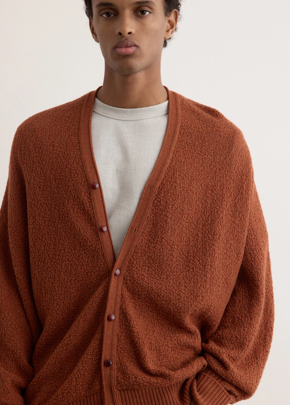 V-Neck Cardigan Neutral Colors