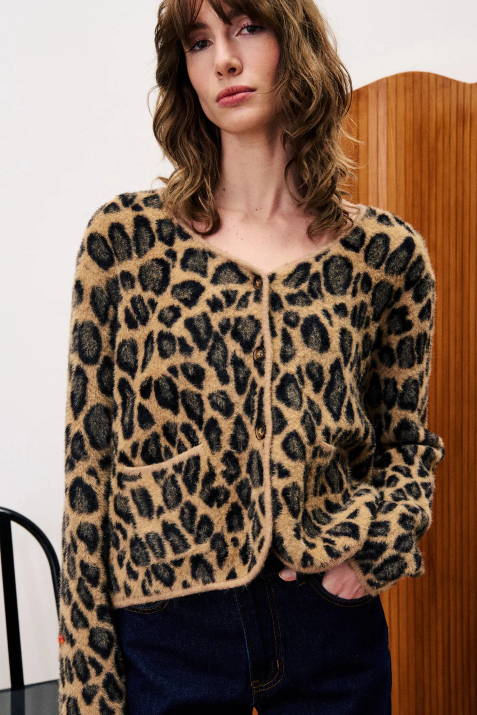 Sleek Knit FRNCH Begonia Cardigan