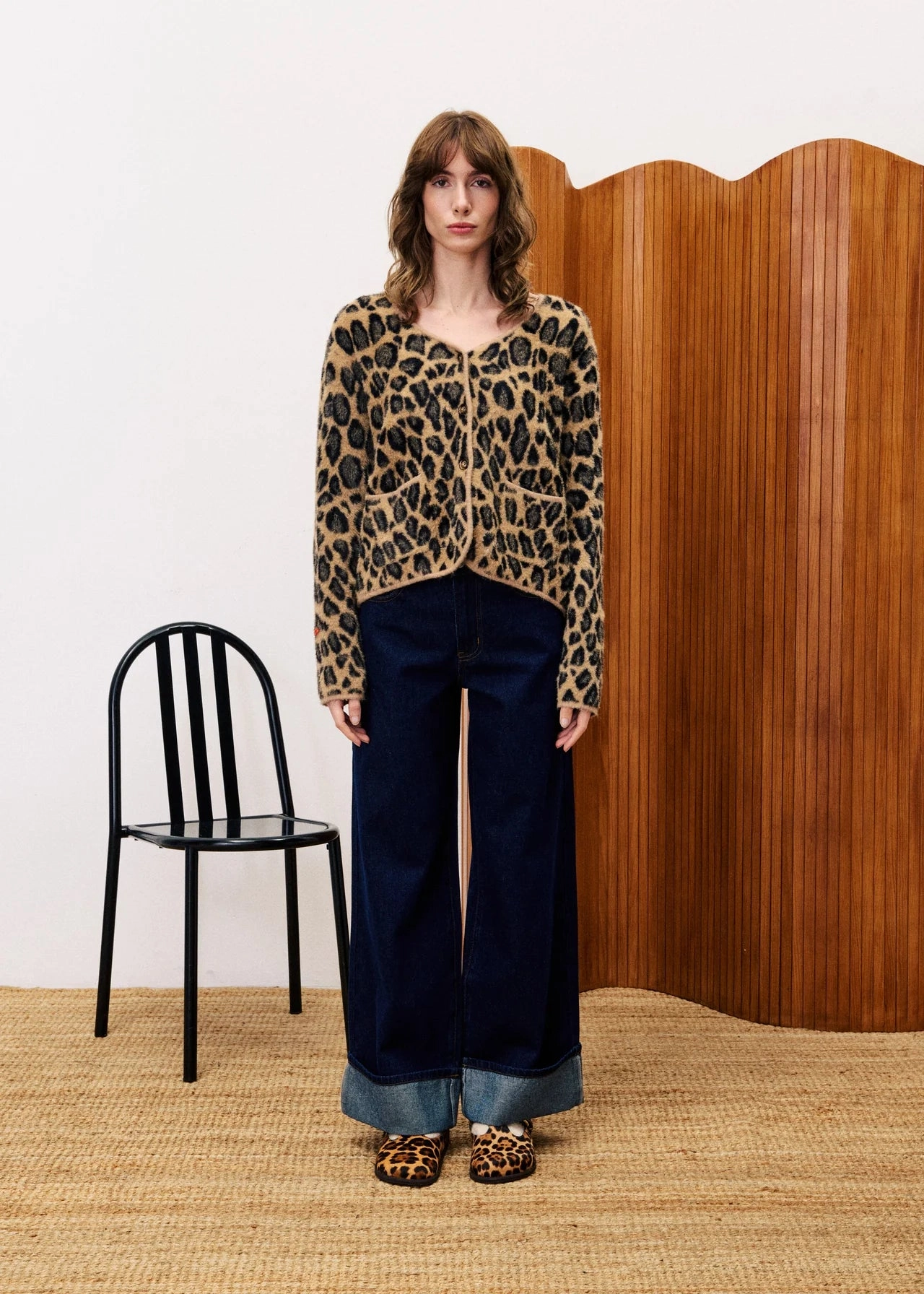 Ethical Production Knitwear Layering Knit FRNCH Begonia Cardigan