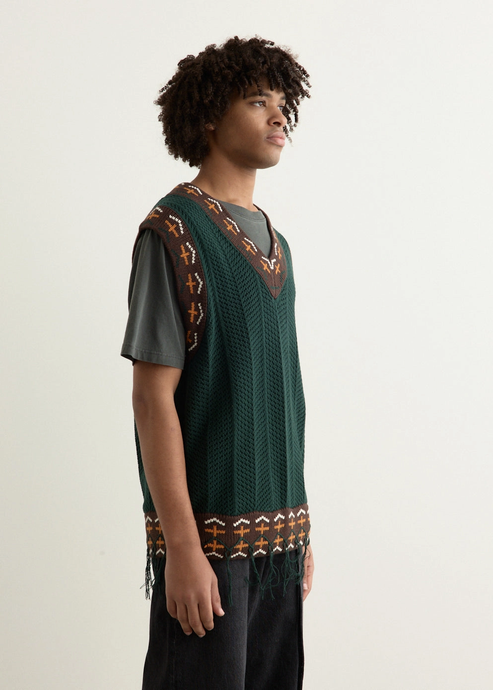 x CLOT by Edison Chen Crochet Vest Modern Warmth