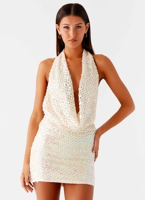 You Make Me Feel Mini Dress - Ivory Relax Feel Bold Look