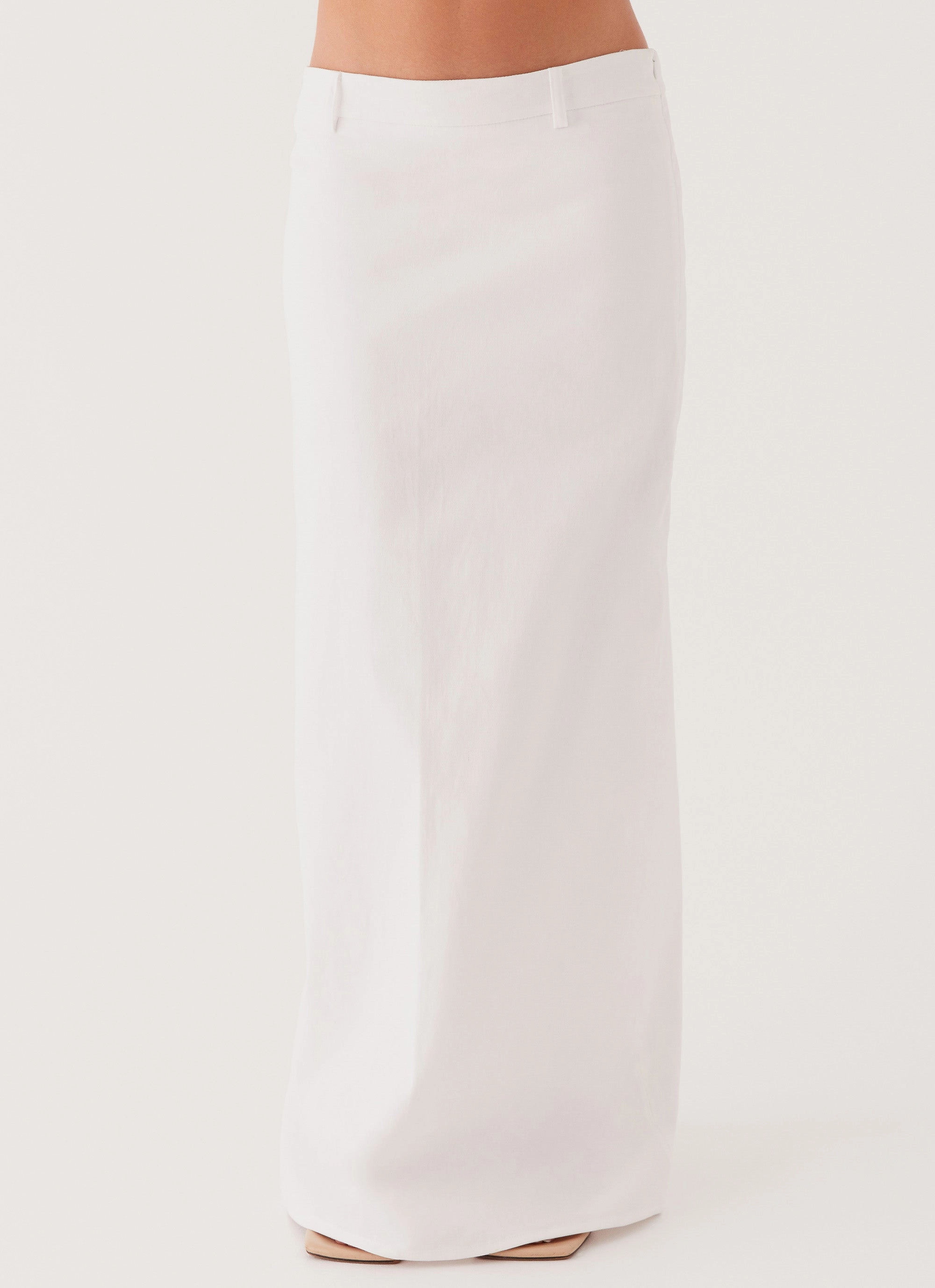 Jaslyn Maxi Skirt - White Plant Based Material